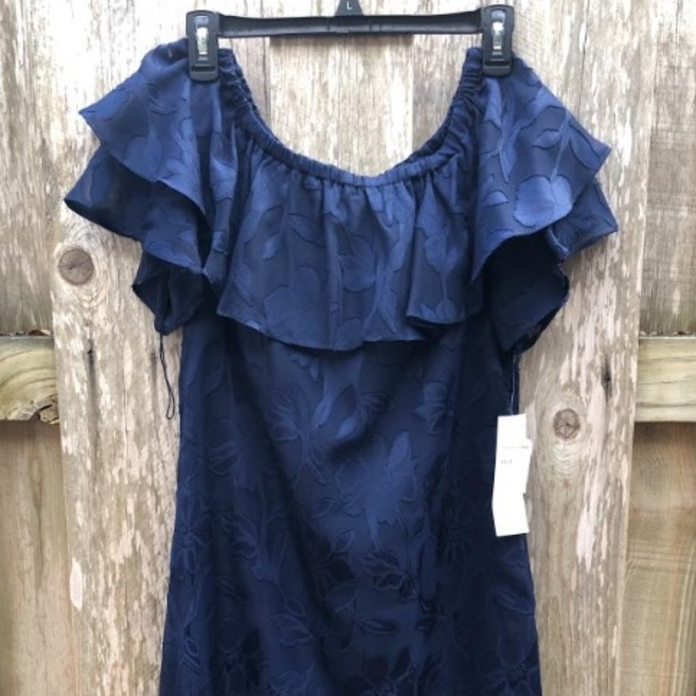 Mid-length Navy, Scoop-Neck Dress (NWT)